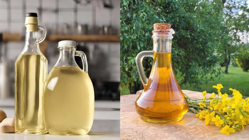 porównanie oleju rzepakowego nierafinowanego z olejem rzepakowym rafinowanym
